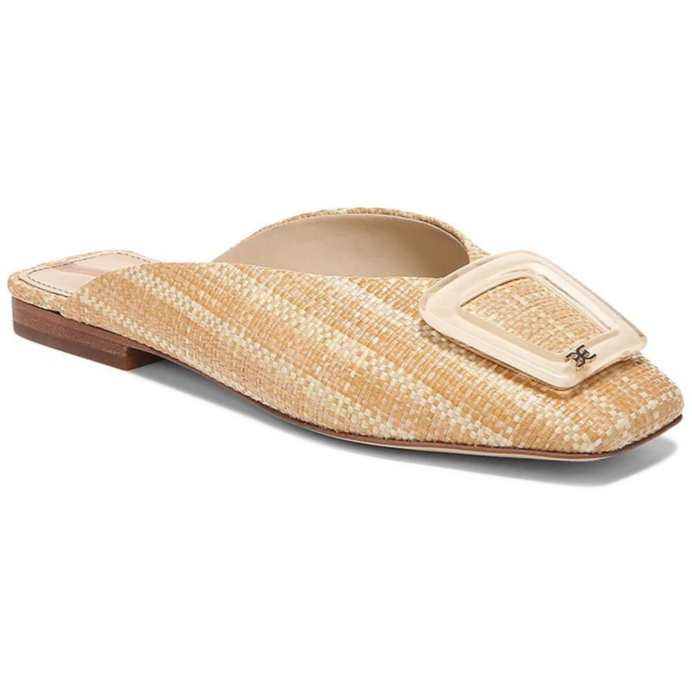 Sam Edelman Tan Mules with Buckle